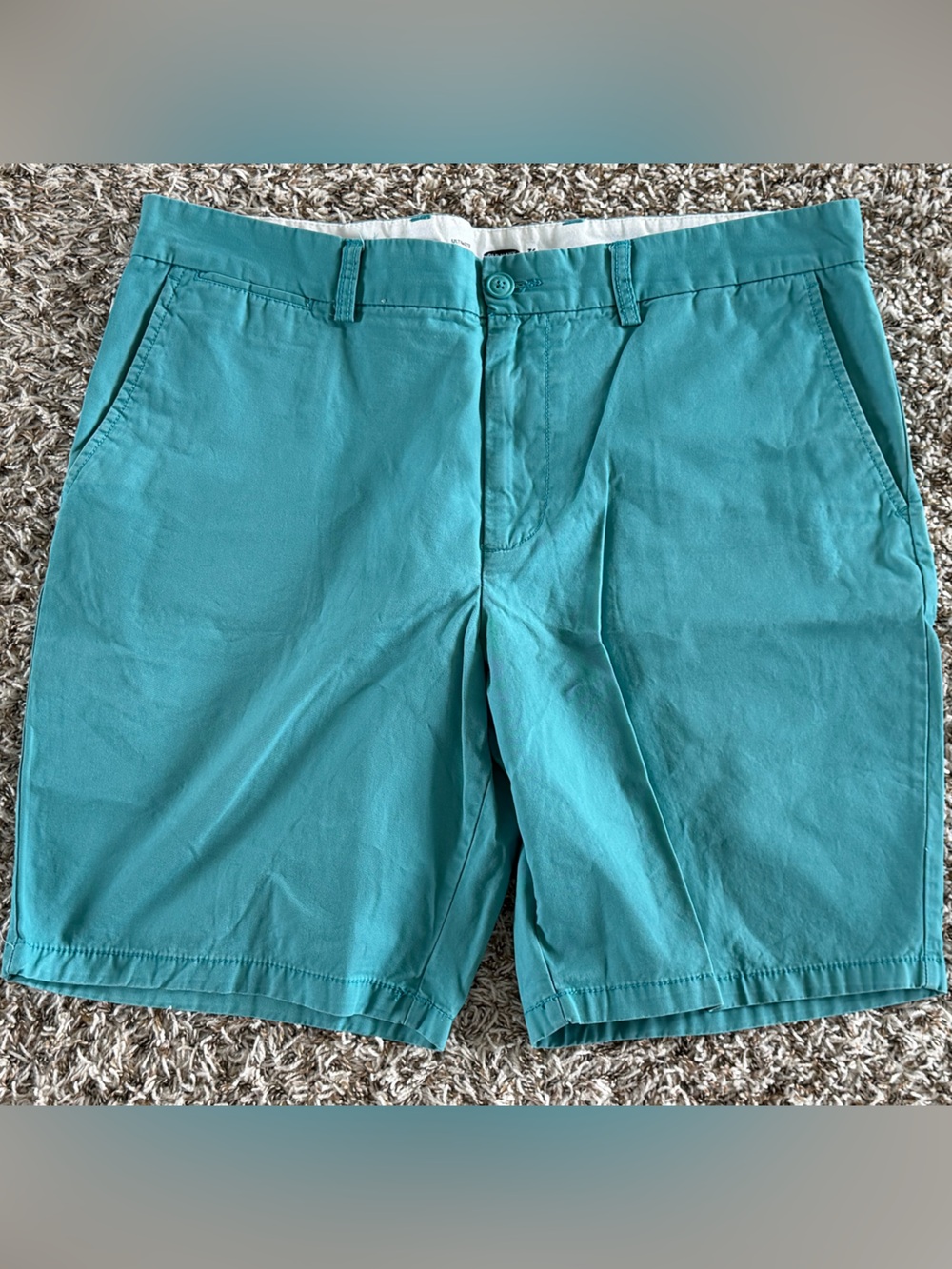 Old Navy Teal Flat-Front Men's Shorts